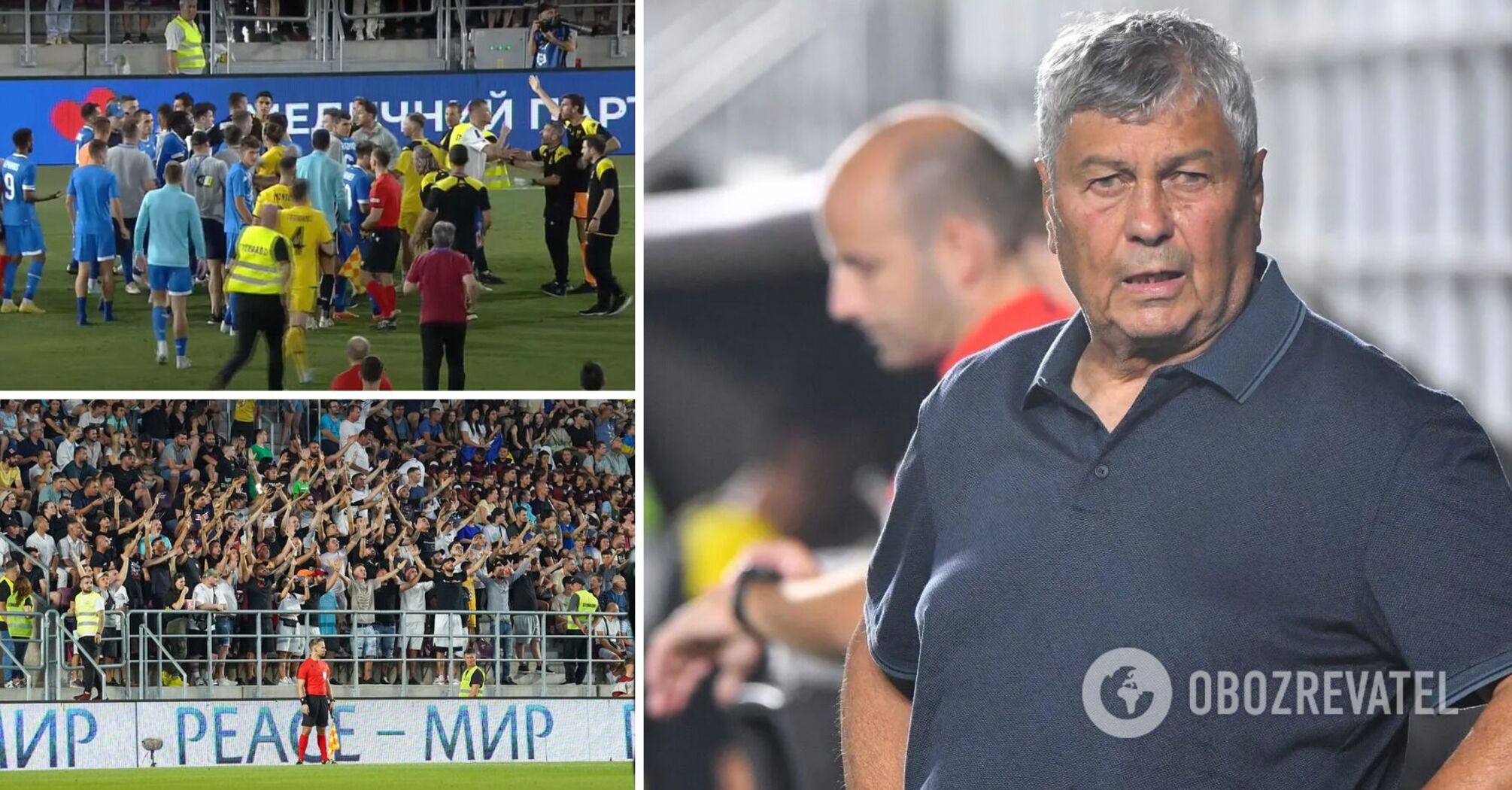 "I don't support it and I apologize, but..." Lucescu commented on the reaction of Dynamo players to the provocations of Aris fans