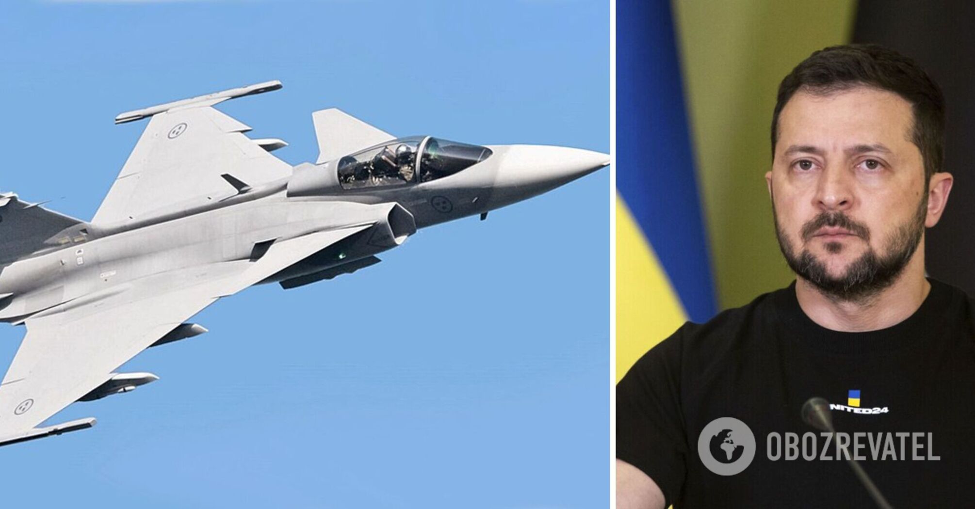 Zelenskyy: Ukrainian pilots are testing Swedish Gripen fighters, we will agree on receiving aircraft