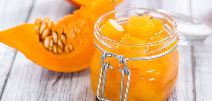 Canned pumpkin like mango: recipe for exotic winter cooking