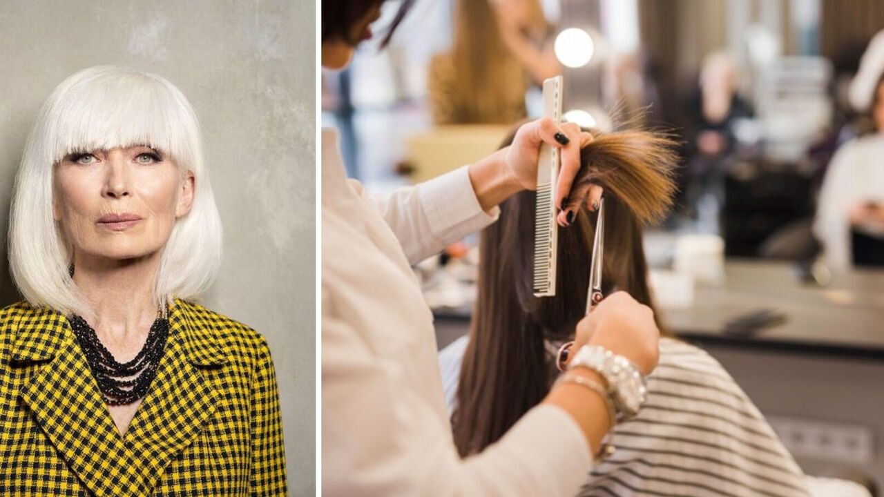 Named the worst haircut for women over 40: adds age and emphasizes wrinkles. Photo