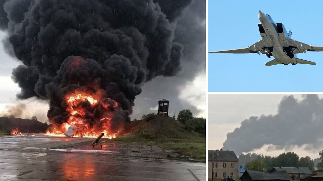 Pojawiły się zdjęcia rosyjskiego Tu-22M3 po ataku drona na bazę lotniczą Soltsy