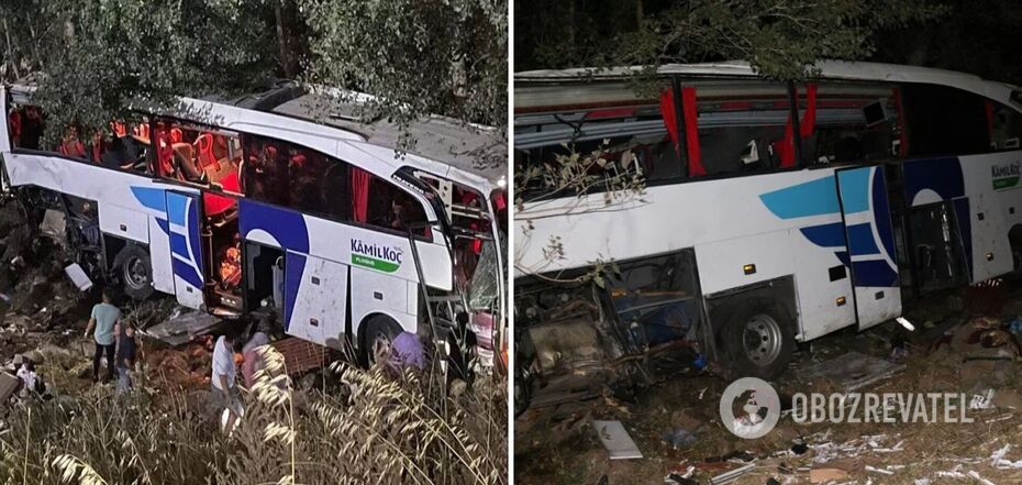 In Turkey in the accident hit a passenger bus: 12 people killed, 19 injured. Photo and video