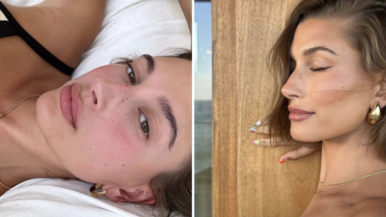 Hailey Bieber popularized strawberry makeup