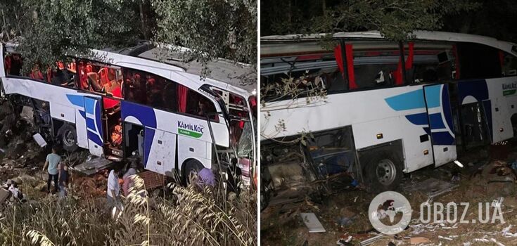 In Turkey in the accident hit a passenger bus: 12 people killed, 19 injured. Photo and video