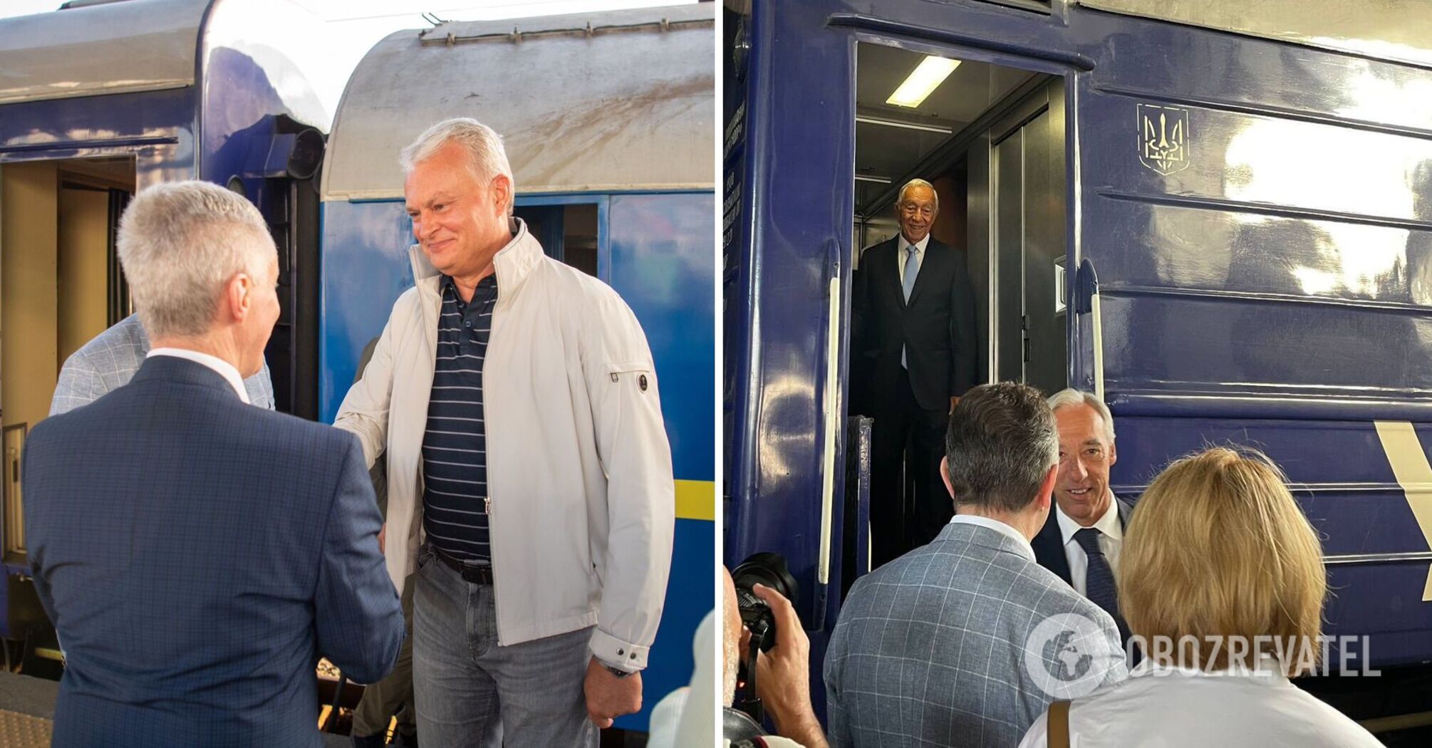 "Zwycięstwo Ukrainy jest bliskie": prezydenci Litwy i Portugalii przybyli do Kijowa. Zdjęcie