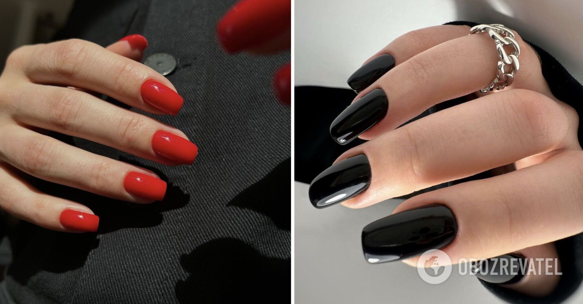 Red and black young hands