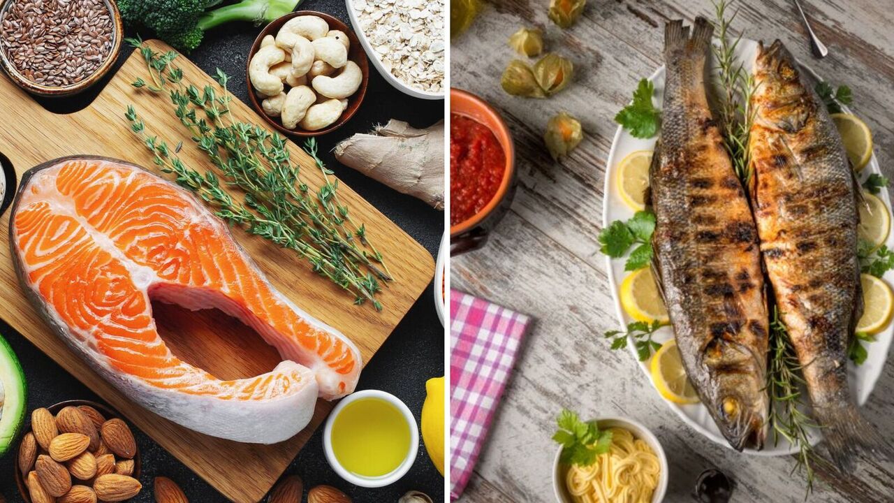 Salted and baked fish