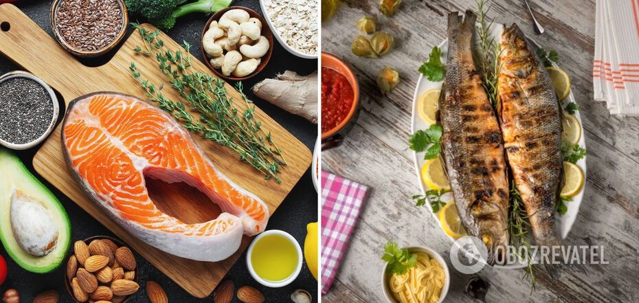 Salted and baked fish