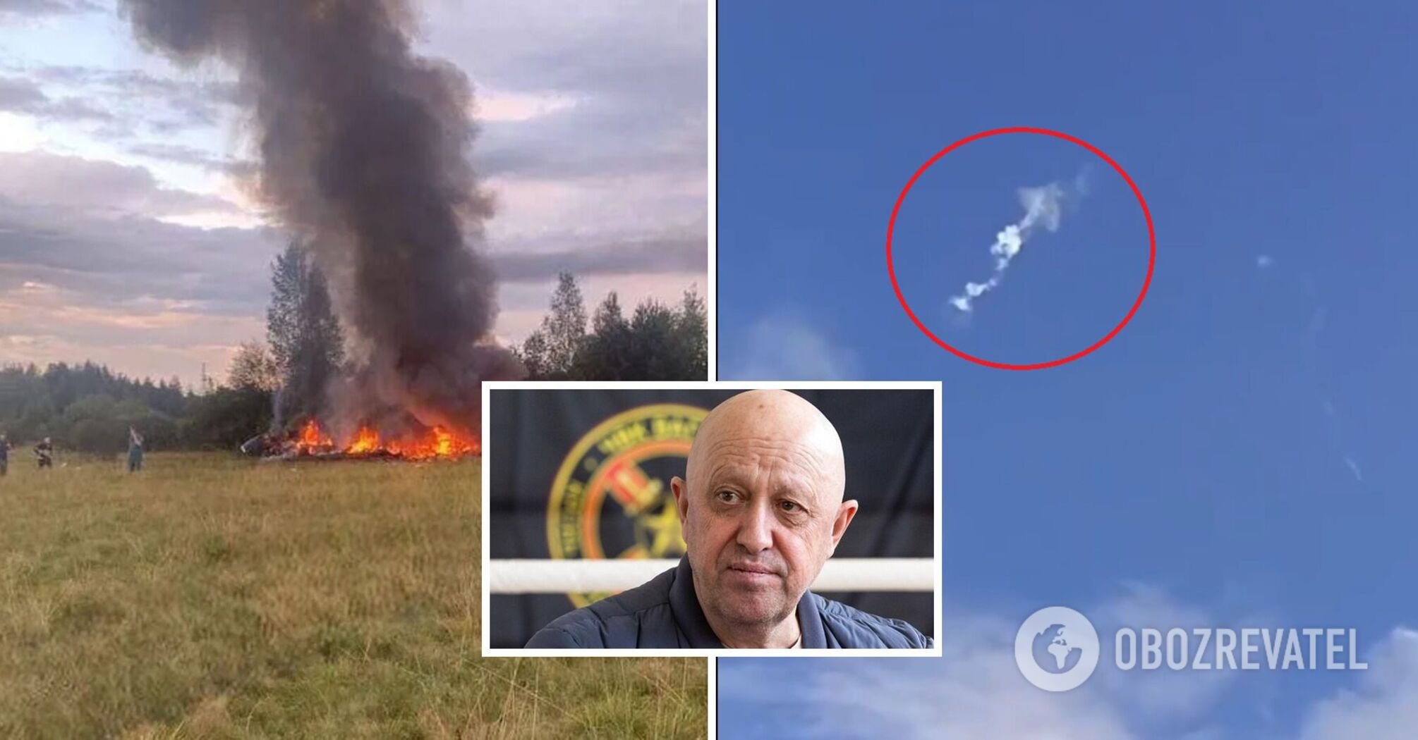 The crash of Prigozhin's plane was caught on video