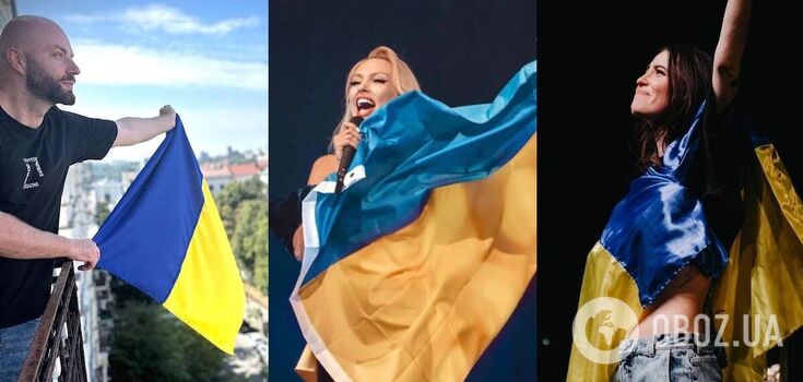 "Blue means freedom, yellow is energy": celebrities congratulated Ukrainians on the holiday in the colors of the national flag
