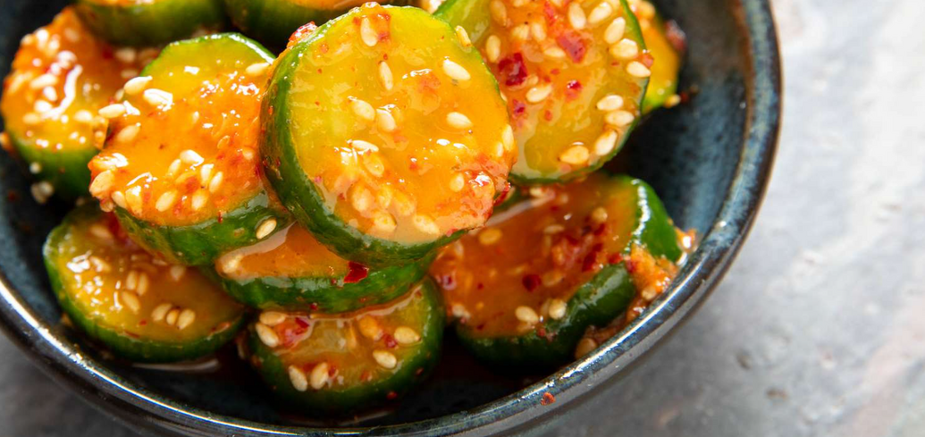 Korean-style cucumbers without carrots: a recipe for a quick appetizer