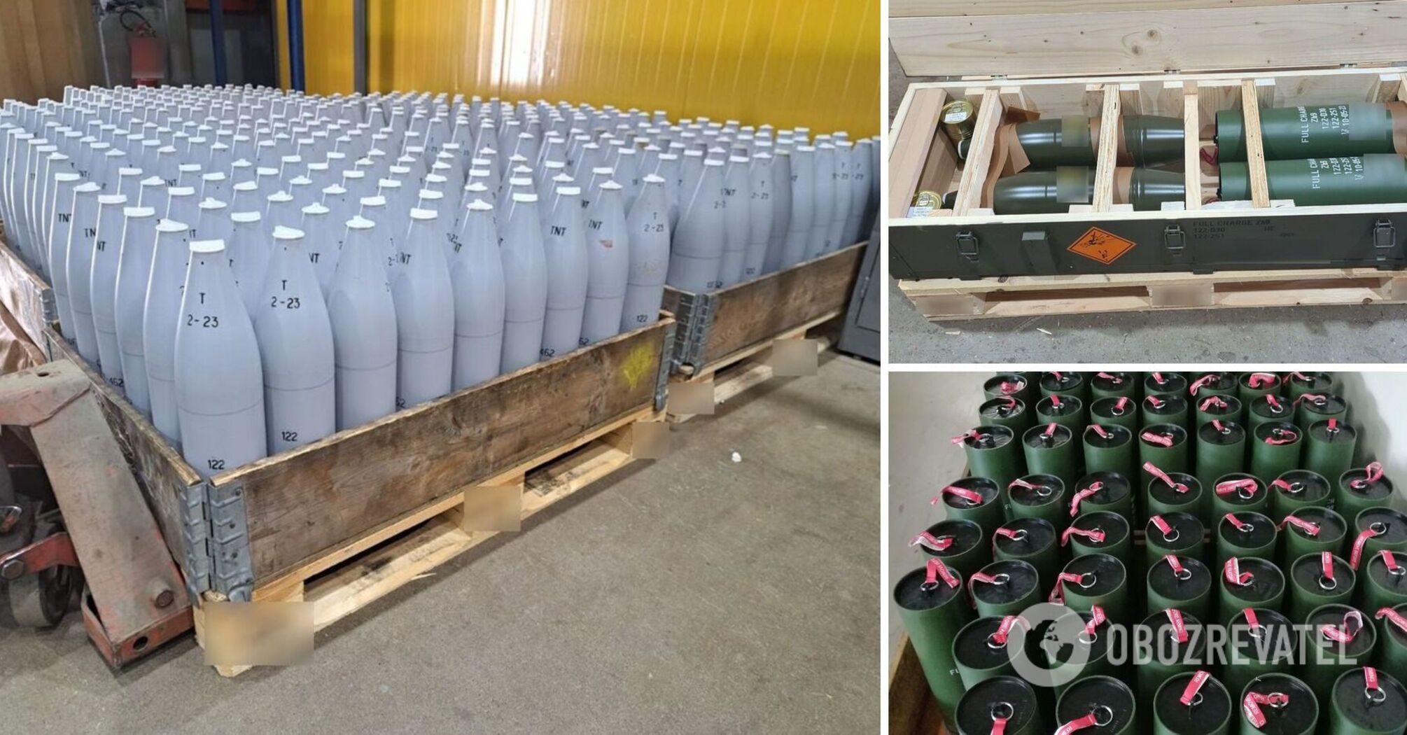 Ukraine receives the first batch of 122 mm ammunition produced in partnership with Western allies. Photo