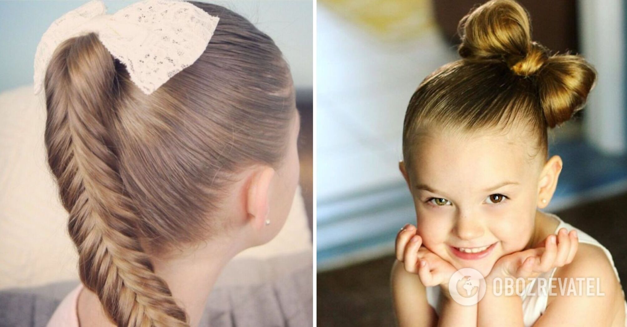 Kids' hairstyles are easy to do