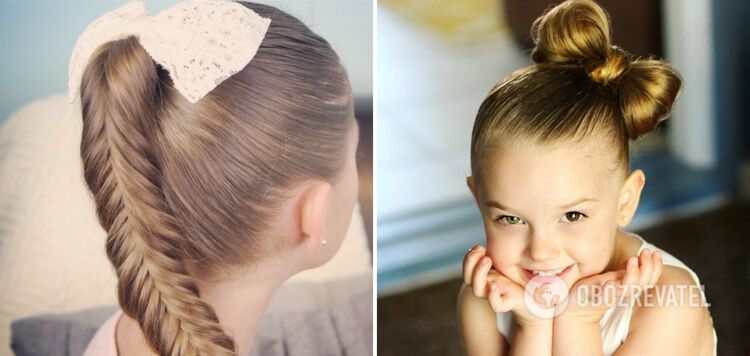 Kids' hairstyles are easy to do