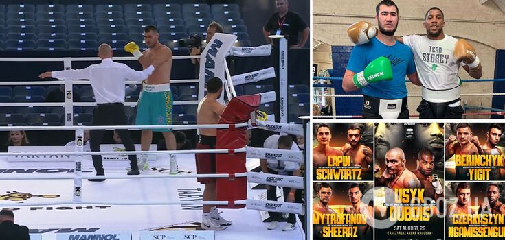 Walka niepokonanych zawodników wagi ciężkiej na undercardzie gali Usyk - Dubois zakończyła się skandalem. Wideo