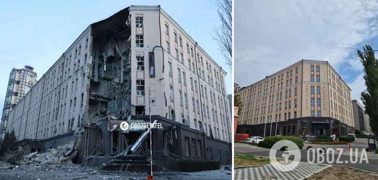 The hotel was restored in 8 months