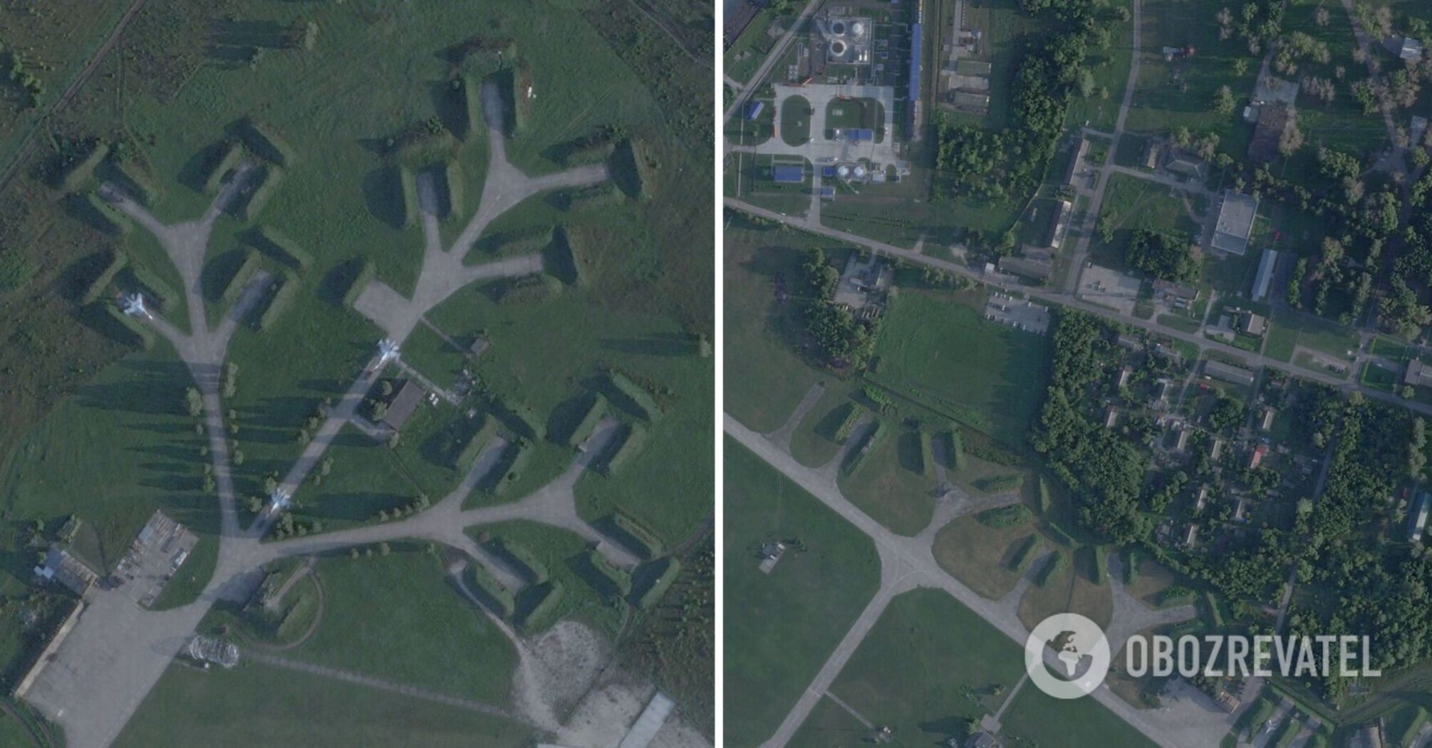 Satellite images of the Kursk airfield after a drone attack by SBU counter-intelligence appear
