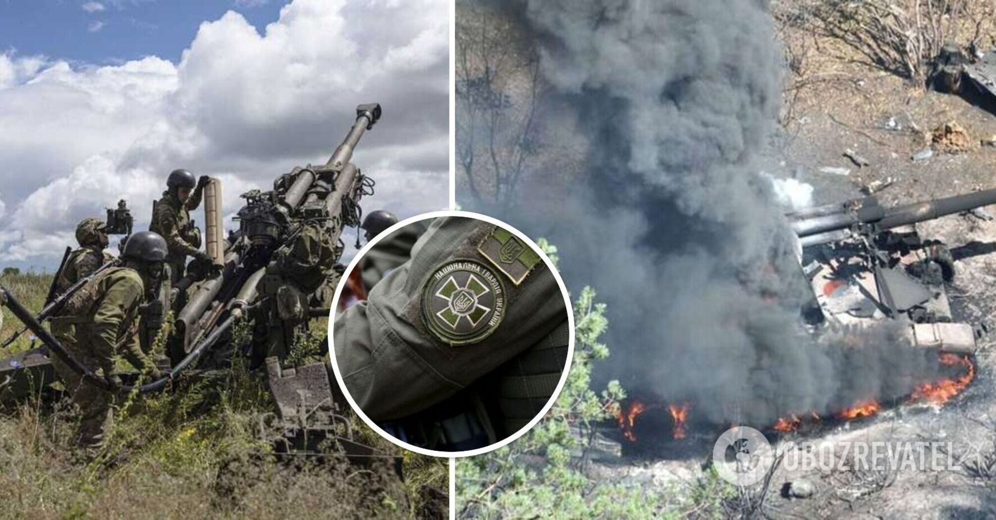 The second one in a day: the National Guard's aerial reconnaissance men destroyed an enemy Msta-S. A spectacular video