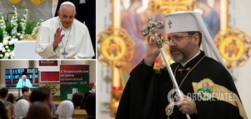 'We are waiting for explanations': Head of the UGCC reacts to Pope's statement about 'great Russia' and makes a warning