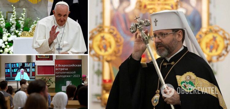 'We are waiting for explanations': Head of the UGCC reacts to Pope's statement about 'great Russia' and makes a warning