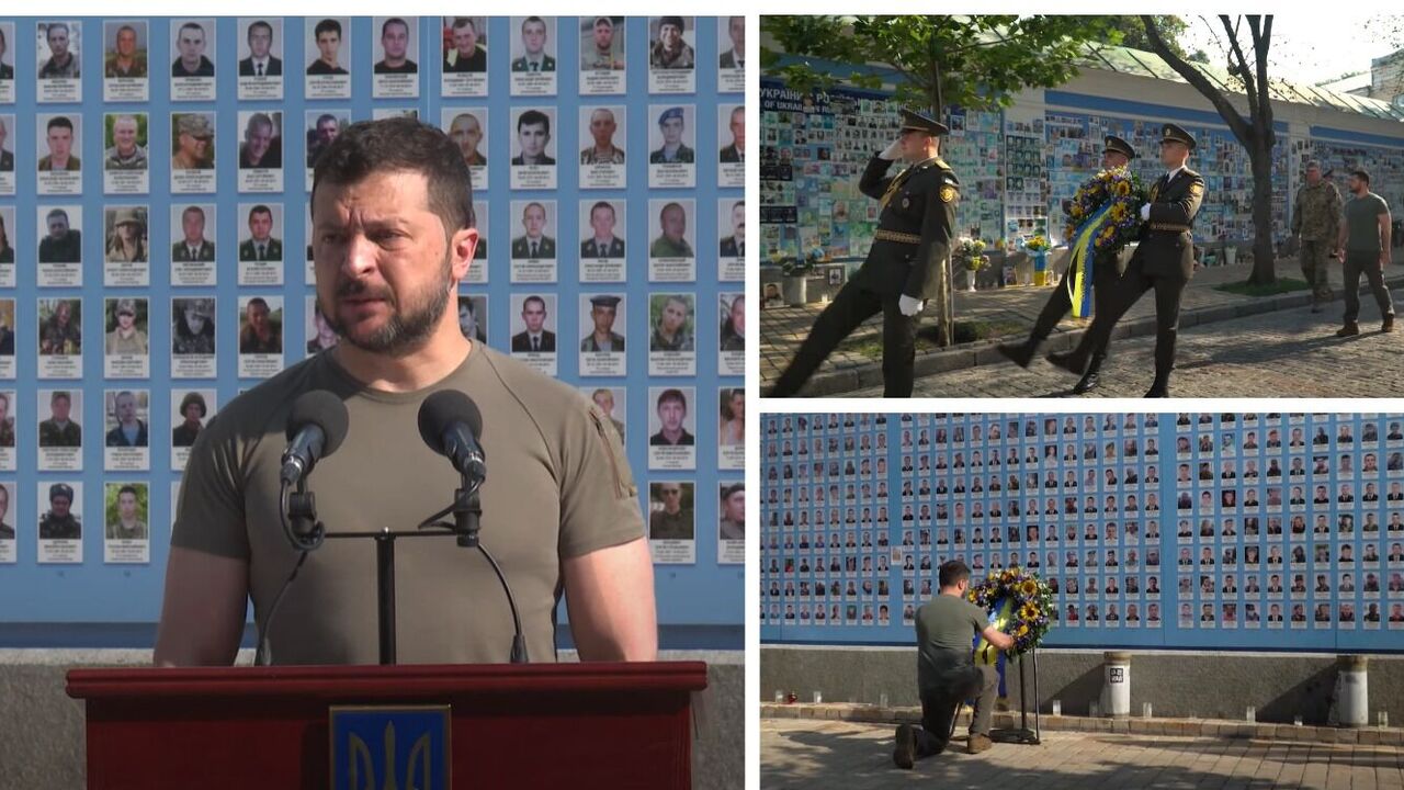 "Words are always less than what we feel": Zelensky honored the memory of the fallen defenders of Ukraine. Video