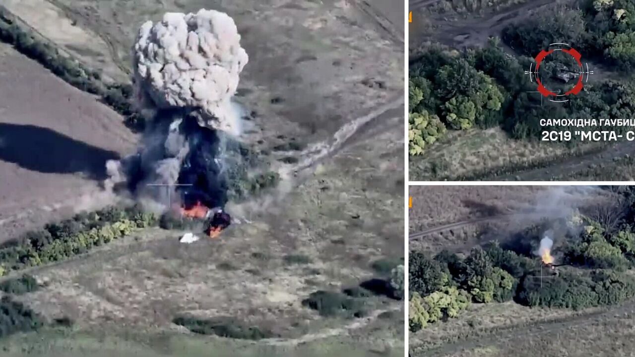 Zrobili "fajerwerki": Załużny pokazał, jak żołnierze AFU zniszczyli wrogą haubicę "Msta-S" za pomocą drona. Wideo