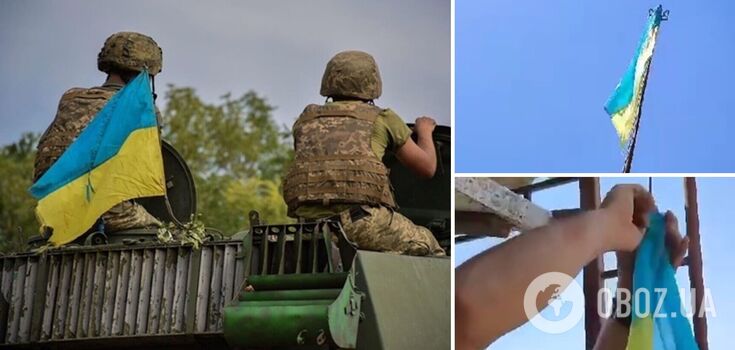 Żołnierze AFU podnieśli ukraińską flagę na lewym brzegu Chersonia. Wideo