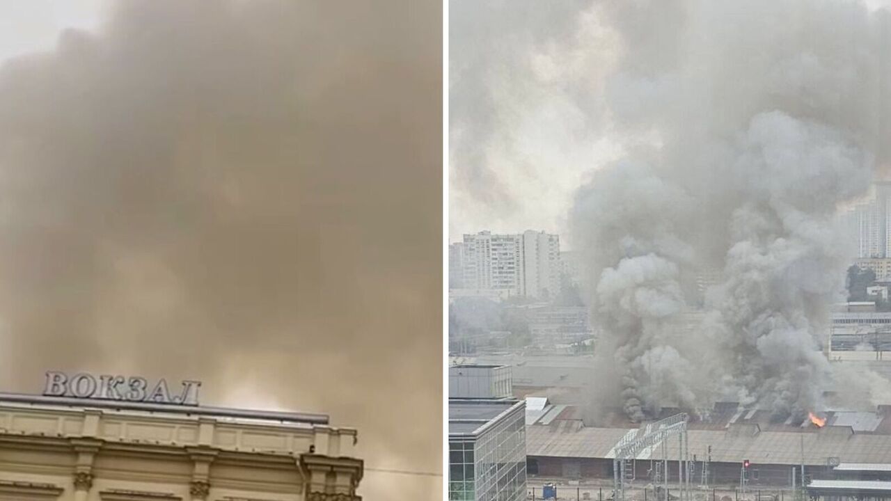 Another major fire in Moscow: a warehouse with Russian Railways property caught fire. Video