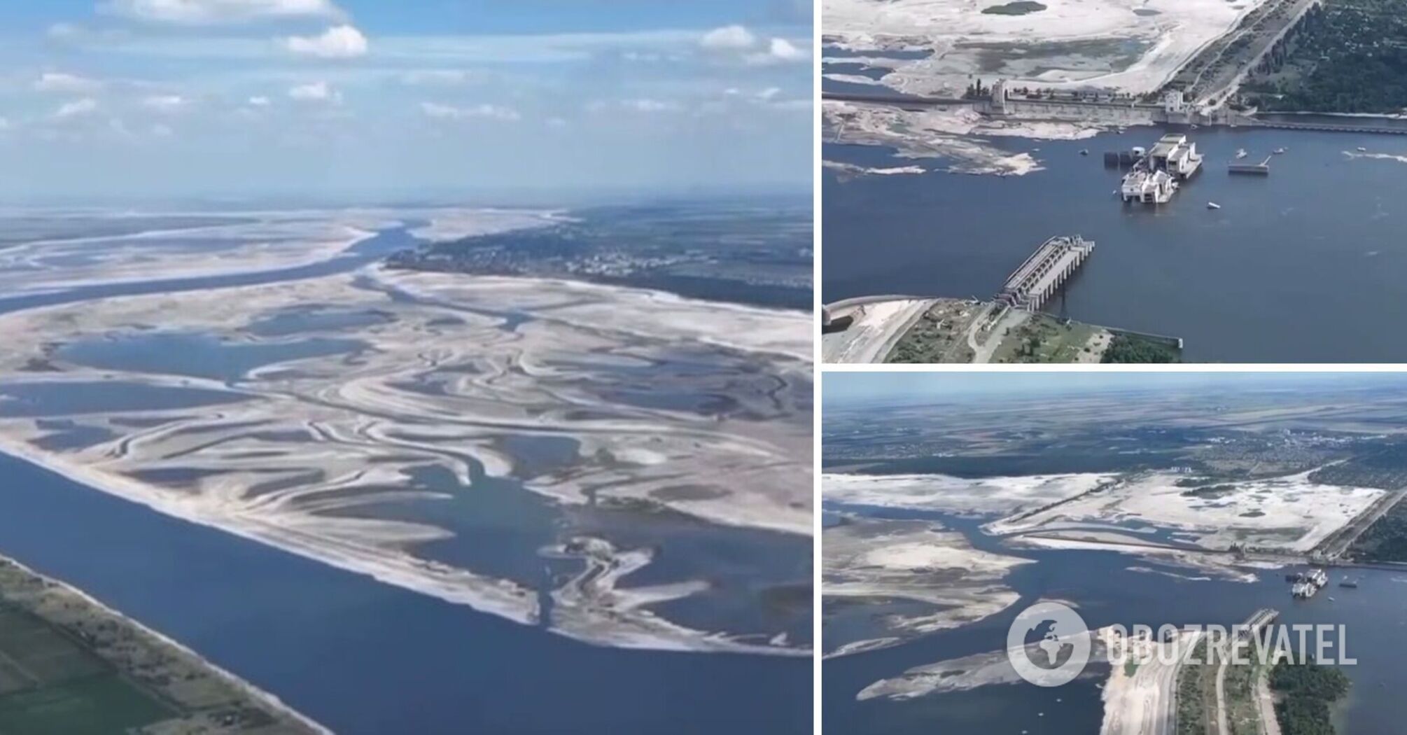 Kakhovka HPP Undermining - How The Kakhovka Reservoir And Dam Looks ...