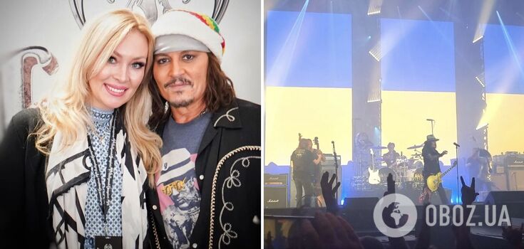 Johnny Depp spektakularnie wsparł Ukrainę przed tysiącami fanów po rosyjskich fałszerstwach i zwrócił szczególną uwagę na uchodźcę z Mariupola