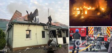 Rosja przeprowadziła nowy atak na Ukrainę: Obrona powietrzna działała w Kijowie, Czerkasach i Żytomierzu, ale są zniszczenia. Zdjęcia i wideo