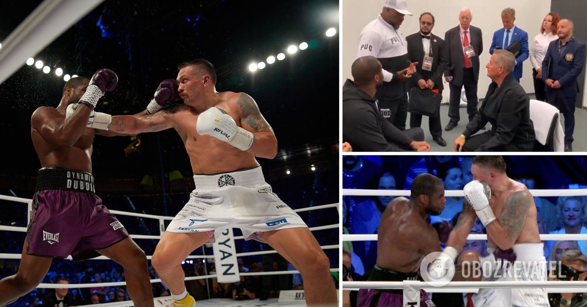 Proof of Dubois hitting Usyk below the belt on purpose appeared online. Video