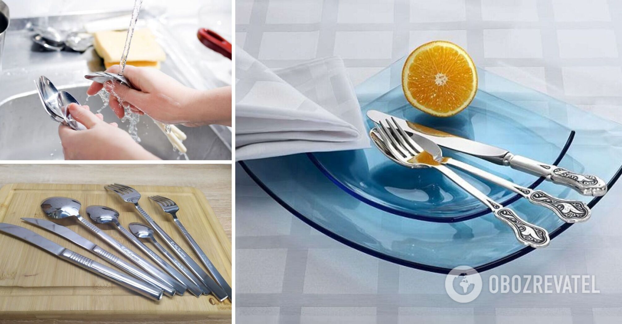 How to clean dark stains on cutlery: you only need one ingredient