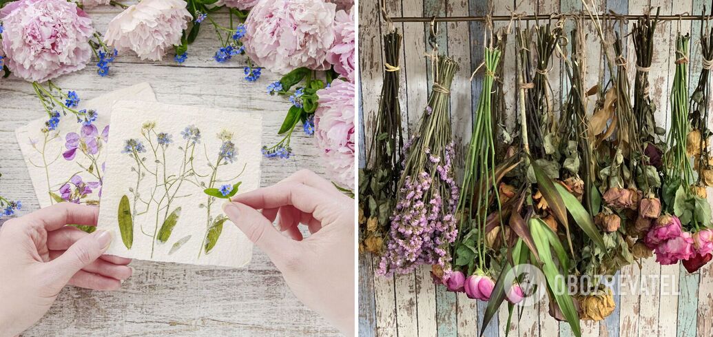 How to dry flowers naturally
