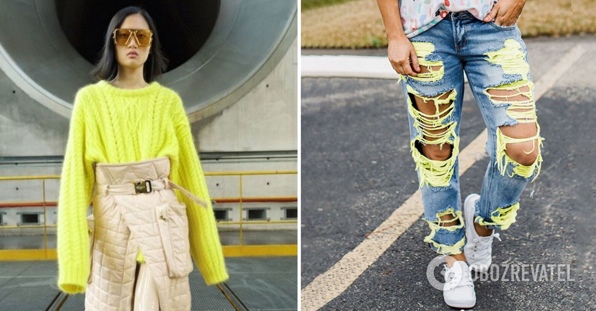 Rozciągnięte rękawy i podarte dżinsy najlepiej odrzucić