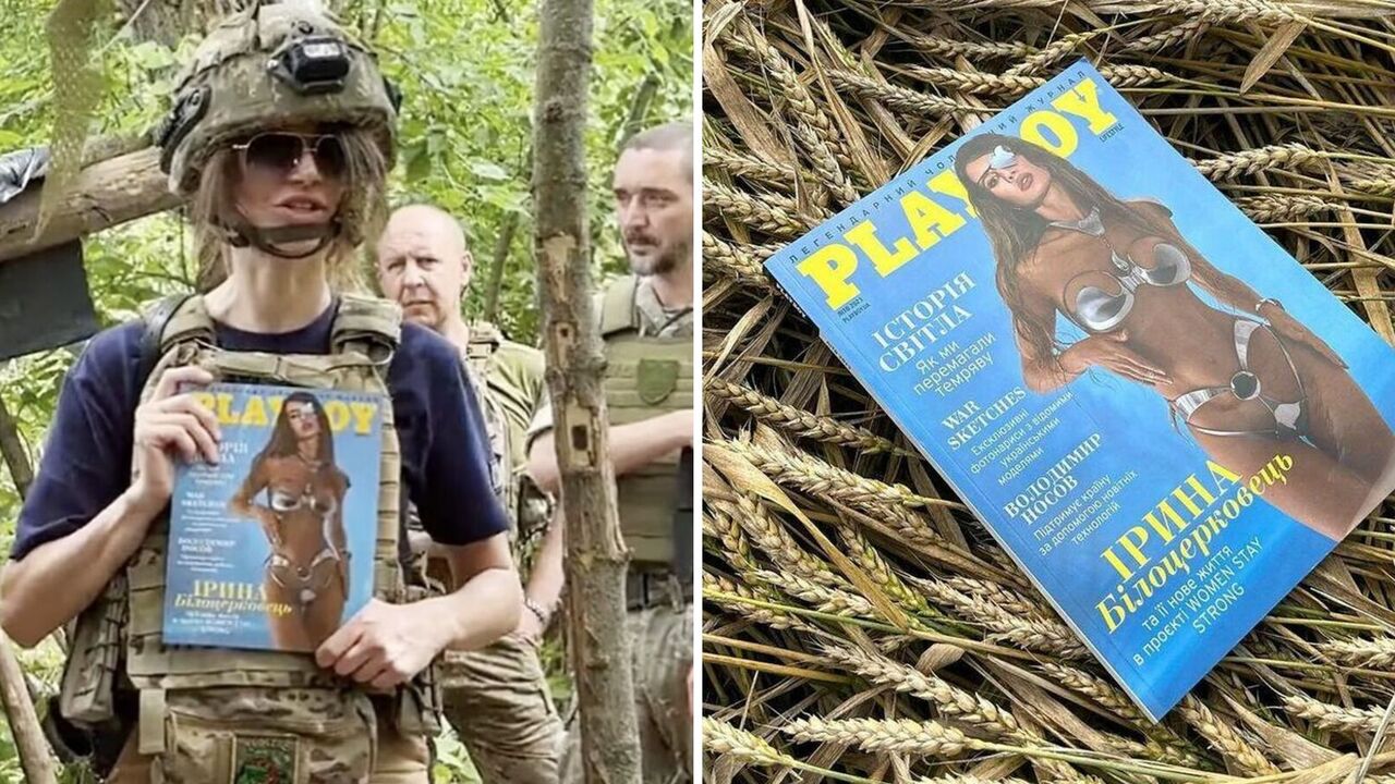 Ukrainian woman who lost her eye in a Russian missile strike is on the cover of Playboy