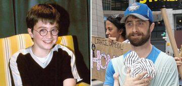 Daniel Radcliffe, Rupert Grint and other actors from the Harry Potter films who became parents. Photo