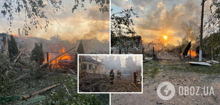 Russian troops attacked a village in Kharkiv region with guided aerial bombs: there are casualties and injuries. Photo
