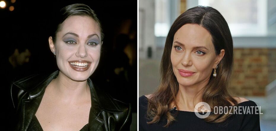 Angelina Jolie uwielbiała jasny makijaż, gdy była młodsza