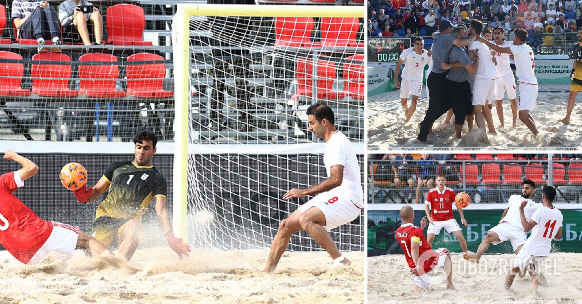 Russian beach soccer team embarrassed in the semifinals of the CIS Games