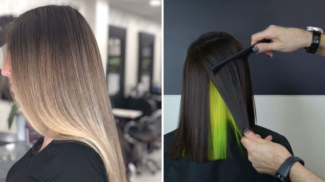 Air touch and hidden coloring in fashion