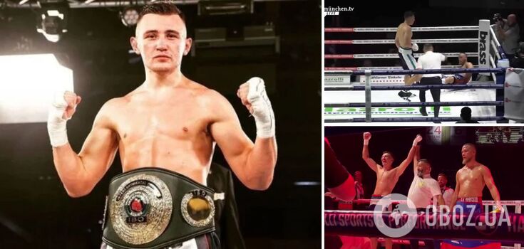 Unbeaten Ukrainian boxer won the fight by knockout. Video