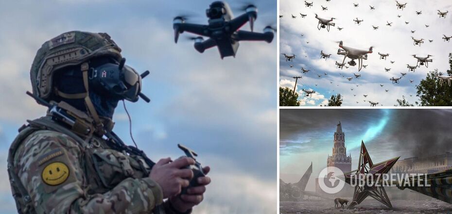 Drones on Moscow