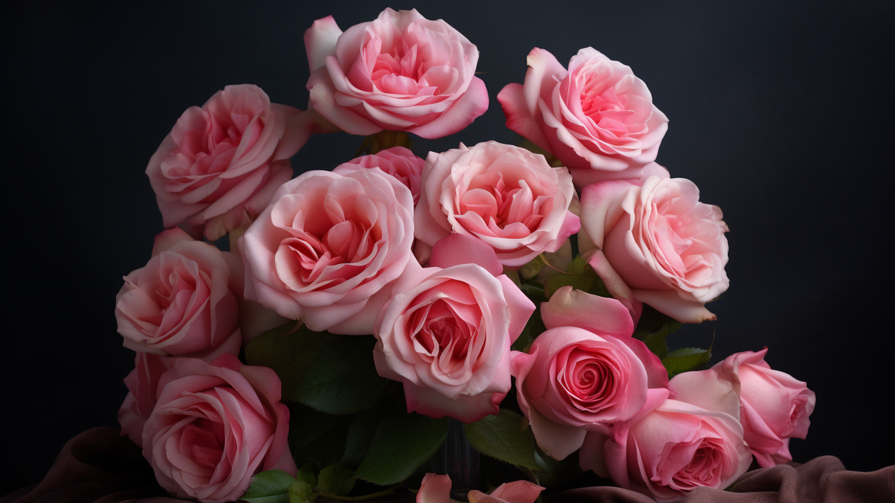 How to open roses in a bouquet: a quick and easy handy trick