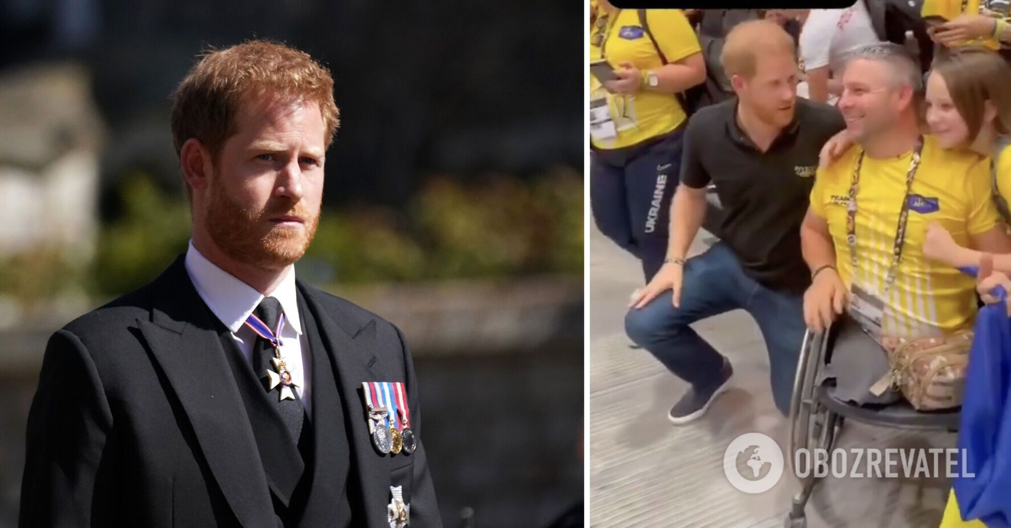 Prince Harry kneels beside Ukrainian warrior who lost his legs: video has moved the network