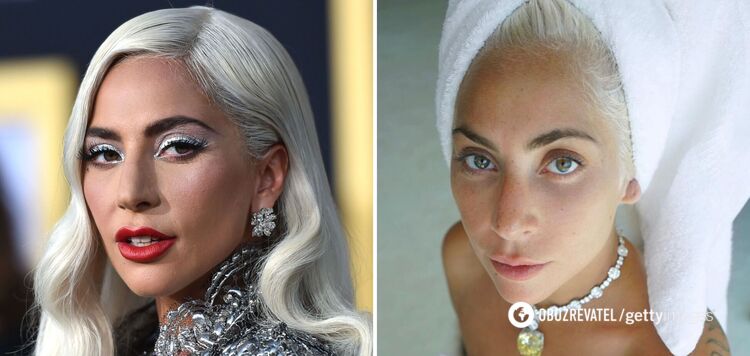 Lady Gaga, Kate Winslet i inne gwiazdy, które na co dzień nie noszą makijażu. Zdjęcie