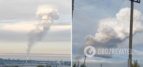 A powerful fire broke out near Saratov, a column of smoke rose: they say about the emergency at the gas pipeline. Video