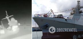 W sieci pojawiło się nagranie z ataku DIU na rosyjski okręt Siergiej Kotow