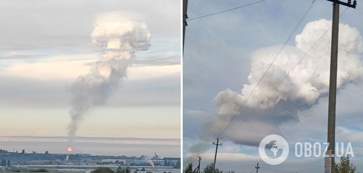 A powerful fire broke out near Saratov, a column of smoke rose: they say about the emergency at the gas pipeline. Video