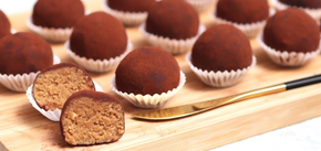 Tiramisu candies for a snack that are prepared without eggs, cream and baking